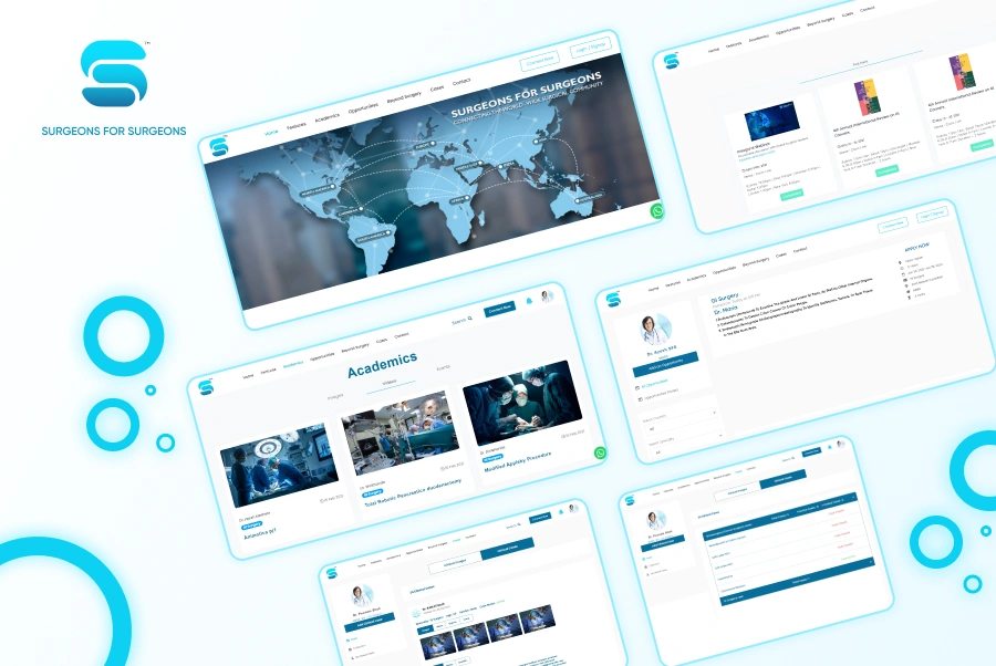 Dwebbox Portfolio Case Study: Surgeons For Surgeons Platform UI